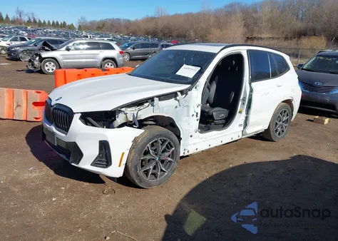 2024 BMW X3 xDrive30I z USA, uszkodzony, nr VIN 5UX53DP09R9T38675